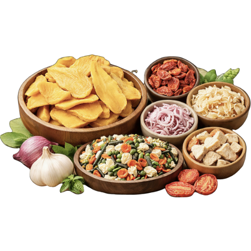 Flour bowls and grains